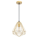 Lampara Colgante Geometrico Aluminio Cobre