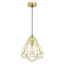 Lampara Colgante Geometrico Aluminio Cobre