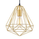 Lampara Colgante Geometrico Aluminio Cobre