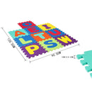 Alfombra Eva Letras 30X30 Cm Plastico Multicolor