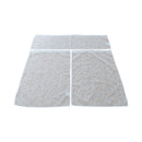 Set 3 Cortina Cocina Broderie Blanca