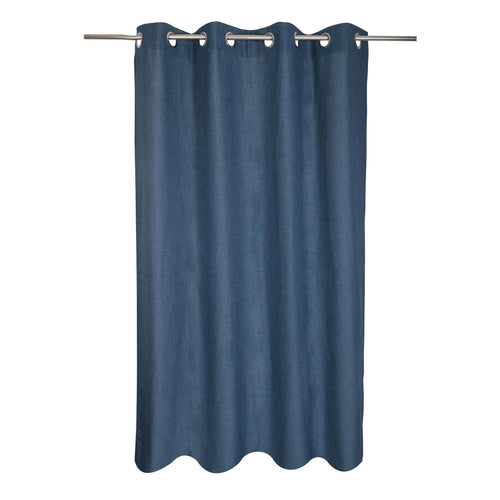 Cortina Recicl Lino 135X220 Cm Azul