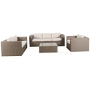 Set Fundas Juego Terraza 72X70X Poliester Natural