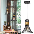 Lampara Colgante Cage Metal Negro