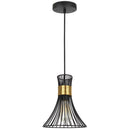 Lampara Colgante Cage Metal Negro