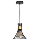 Lampara Colgante Cage Metal Negro