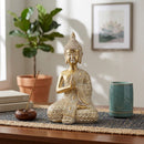 Buda Meditando Dorado 19.5X11.8 Cm