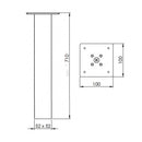 Pata Madera Kuabloc 710Mm Crudo