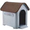 Casa Para Perro 96X82X107 Cm Cafe; Gris Claro