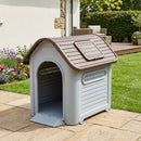 Casa Para Perro 96X82X107 Cm Cafe; Gris Claro