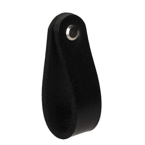 Pomo O Asa 128Mm Piel Negra G
