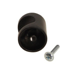 Pack 10 Pomos 20Mm Zamak Negro