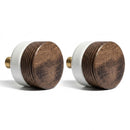 Pack 2 Pomos Madera-Marmol