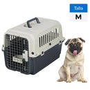 Jaula Transporte M Para Perro 39X39X60 Cm Crema/Negro