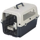 Jaula Transporte M Para Perro 39X39X60 Cm Crema/Negro