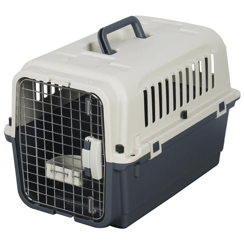 Jaula Transporte M Para Perro 39X39X60 Cm Crema/Negro