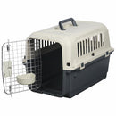 Jaula Transporte M Para Perro 39X39X60 Cm Crema/Negro