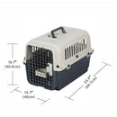 Jaula Transporte M Para Perro 39X39X60 Cm Crema/Negro