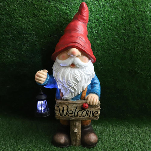 Figura Duende Solar Multicolor 73X20 Cm