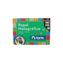 Carpeta Con Papel Holográfico 10 Pliegos 5 Colores 25X35 Cm TORRE 