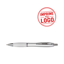 Boligrafo Plastico Wind Satin ( Blanco, Impresion Un Color)