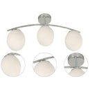 Lampara Techo Cristal Blanco