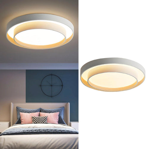 Plafon Led Rings Cct Aluminio Blanco