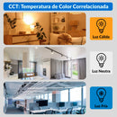 Plafon Led Rings Cct Aluminio Blanco