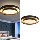 Plafon Led Rings Luz Calida Negra