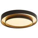 Plafon Led Rings Luz Calida Negra
