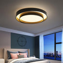 Plafon Led Rings Luz Calida Negra