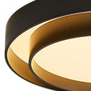 Plafon Led Rings Luz Calida Negra