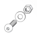 Pack De 20 Tornillos Ovalados M5X12Mm Para Muebles Y