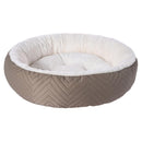 Cama Redonda Para Perro 14X60X60 Cm Cafe
