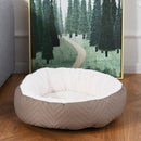 Cama Redonda Para Perro 14X60X60 Cm Cafe
