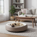 Cama Redonda Para Perro 14X60X60 Cm Cafe
