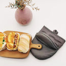 Set 2 Guantes + Posa Olla Algodon Gris