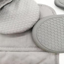 Set 2 Guantes + Posa Olla Algodon Gris