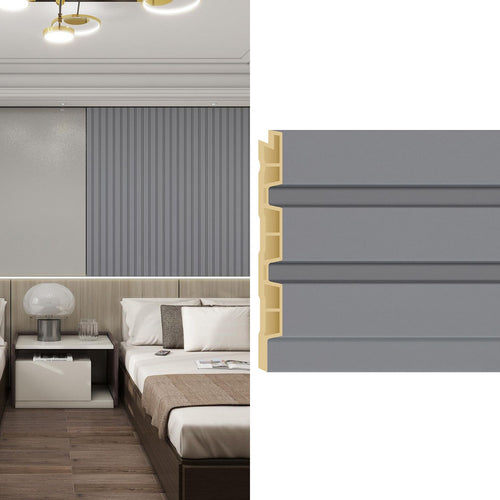 Wall Panel Wpc 12X240 Cm Gris 0.28 M2