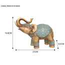Figura Elefante Multicolor 16.8X8.5 Cm