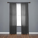 Set Barra Cortina Simple 25Mm Extensible 167-304 Cm Acero Negro/Cafe