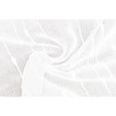 Cortina Velo 135X220 Cm Bordado Lineas Blanco Argolla