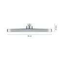 Plato Ducha Plastico Abs 30X19X5.8 Cm