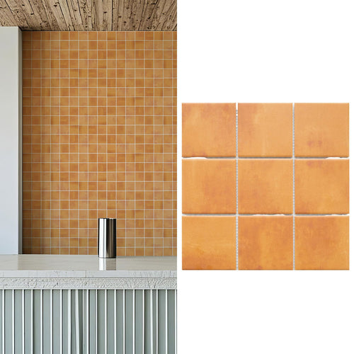 Mosaico Malla Square Cotto 30X30 0,09M2