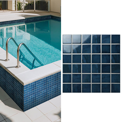 Mosaico Malla Wall Azul 30,6X30,6 0,09M2