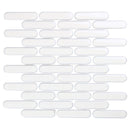 Mosaico Malla Oval Blanco 30X30 0,09M2