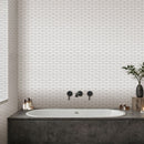 Mosaico Malla Oval Blanco 30X30 0,09M2