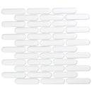 Mosaico Malla Oval Blanco 30X30 0,09M2