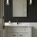 Mosaico Malla Brick Bis Negro 29,5X29 0,08M2