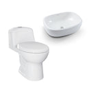 Combo Sanitario Smart + Lavamano Cascade Blanco De Sobreponer